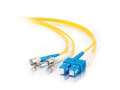 Cables To Go Fiber Optic Duplex Cable - SC Network - ST Network - 22.97ft