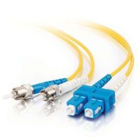 Cables To Go Fiber Optic Duplex Cable - ST Male Network - SC Male Network - 49.21ft image