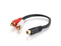 Cables To Go Value Series RCA Jack to RCA Plug Y-Cable
