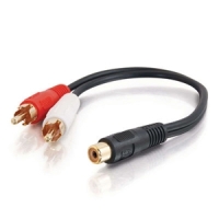 Cables To Go Value Series RCA Jack to RCA Plug Y-Cable image