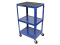 Luxor Adjustable Compact Steel Computer Workstation 26-42" with Electric-Royal Blue