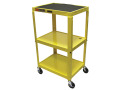 Luxor Adjustable Compact Steel Computer Workstation 26-42" with Electric-Yellow