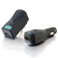 Cables AC and DC to USB Travel Charger Bundle image
