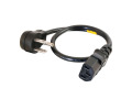 Cables To Go Standard Power Cord - 18" - NEMA 5-15P - IEC 60320 C13