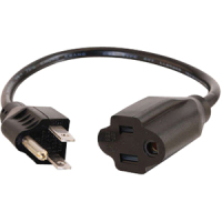 Cables To Go Outlet Saver Power Extension Cable image