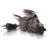 Cables To Go 1-to-4 Power Splitter Cable - 6 ft image