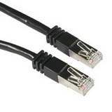 Cables To Go Cat5e STP Patch Cable - 5 ft Black image