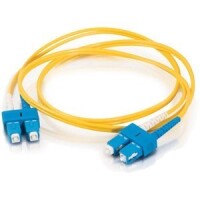 Cables To Go Fiber Optic Duplex Patch Cable - Plenum-Rated - 9.84ft - Yellow image