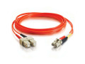 Cables To Go Fiber Optic Duplex Patch Cable - Plenum - 9.84ft - Orange 