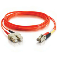 Cables To Go Fiber Optic Duplex Patch Cable - Plenum - 9.84ft - Orange  image