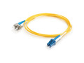 Cables To Go Fiber Optic Duplex Patch Cable - Plenum - 9.84ft - Yellow