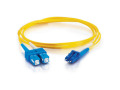 Cables To Go Fiber Optic Duplex Patch Cable - Plenum-Rated - 9.84ft - Yellow 