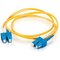Cables To Go Duplex Fiber Patch Cable - 6.56 ft - Yellow image