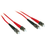 Cables To Go Fiber Optic Duplex Patch Cable (ST/ST) 6.56 ft - Red image