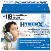 HygenX Sanitary Headphone Covers for Over-Ear Headsets - 50 Pair image