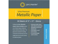 Promaster Silver Metallic Inkjet Paper - 11" x 17" - 20 pack