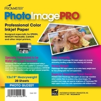 Promaster PhotoImage PRO Glossy Inkjet Paper - 13" x 19" - 20 Sheets image