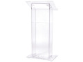 Oklahoma Sound 401S Clear Acrylic Lectern  w/ Shelf