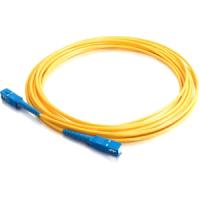 Cables To Go Fiber Optic Simplex Patch Cable, SC/SC, 6.56ft, Yellow image