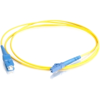 Cables To Go Fiber Optic Simplex Patch Cable, LC/SC, 3.28ft, Yellow image