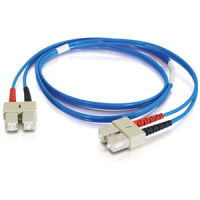 Cables To Go Fiber Optic Duplex Patch Cable SC/SC 3.28ft Blue image