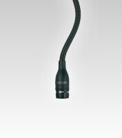 Shure MX202B/N Mini Condenser for Overhead Miking In-Line Preamp w/ XLR Microphone Stand Adapter No Cartridge (Black) image