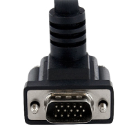 StarTech.com 15ft Coax High Resolution 90° Down Angled VGA Monitor Cable - HD15 M/M image
