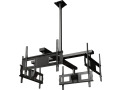 CRIMSONAV CQUAD63 Ceiling Mounted Quad Display System for 37"-63" Monitors Universal Mounting Interface Included)