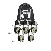 Hamilton Buhl SOP-HA66M Sack-O-Phones, 5 HA-66M Deluxe Multimedia Headphones in a Carry Bag image