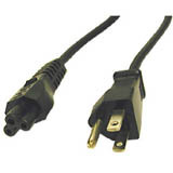 C2G 6ft 3-Slot Notebook Power Cord image