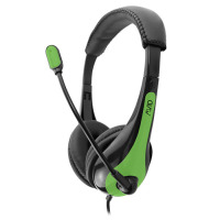 AVID Products AE-36 Headset with 3.5mm Connection and Adjustable Boom Microphone - green image