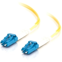4m LC-LC 9/125 OS1 Duplex Singlemode Fiber Optic Cable (Plenum-Rated) - Yellow image