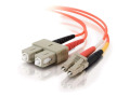 C2G Fiber Optic Duplex Patch Cable - Plenum-Rated