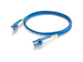 2m LC-LC 9/125 OS1 Duplex Singlemode PVC Fiber Optic Cable - Blue