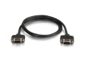 C2G 75ft Serial RS232 DB9 Cable with Low Profile Connectors F/F - In-Wall CMG-Rated