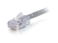 25ft Cat6 Non-Booted Network Patch Cable (Plenum-Rated) - Gray