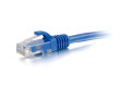 C2G 1ft Cat6a Snagless Unshielded (UTP) Network Patch Cable - Blue