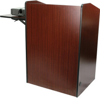  AmpliVox Sound Systems SN3235-MH Wireless Multimedia Presentation Podium (Mahogany) image