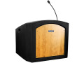  AmpliVox Sound Systems Pinnacle Tabletop Lectern with Mic (Maple)