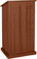  AmpliVox Sound Systems W470-WT Chancellor Lectern without Sound (Walnut) image