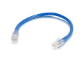 1ft Cat5e Non-Booted Unshielded (UTP) Network Patch Cable - Blue