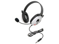 Califone 2810-TBE Listen First Headphone Panda Motif with Microphone and 3.5mm T-Go Plug
