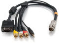 Cables 2 Go 6ft RapidRun VGA (HD15) + 3.5mm + Composite Video + Stereo Audio Flying Lead