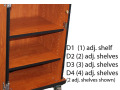CEF D2 (2) Adjustable Shelves