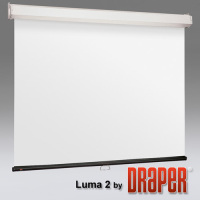 Draper Luma 2 Wall Screen 60"x 96" 16:10 Matte White/White Case image