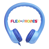 Hamilton KIDS-BLU Flex-Phones 3.5mm Stereo Plug, Blue image