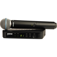 Shure BLX24 Handheld Wireless System With Beta 58A Mic (J10: 584 - 608 MHz) image