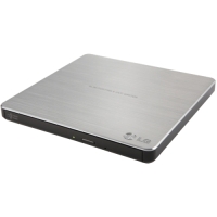 LG GP60NS50 External Ultra Slim Portable DVDRW Silver - Retail Pack image