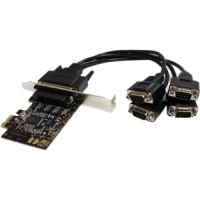 StarTech.com 4 Port RS232 PCI Express Serial Card w/ Breakout Cable image