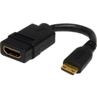 StarTech.com 5in High Speed HDMI Adapter Cable - HDMI to HDMI Mini- F/M image